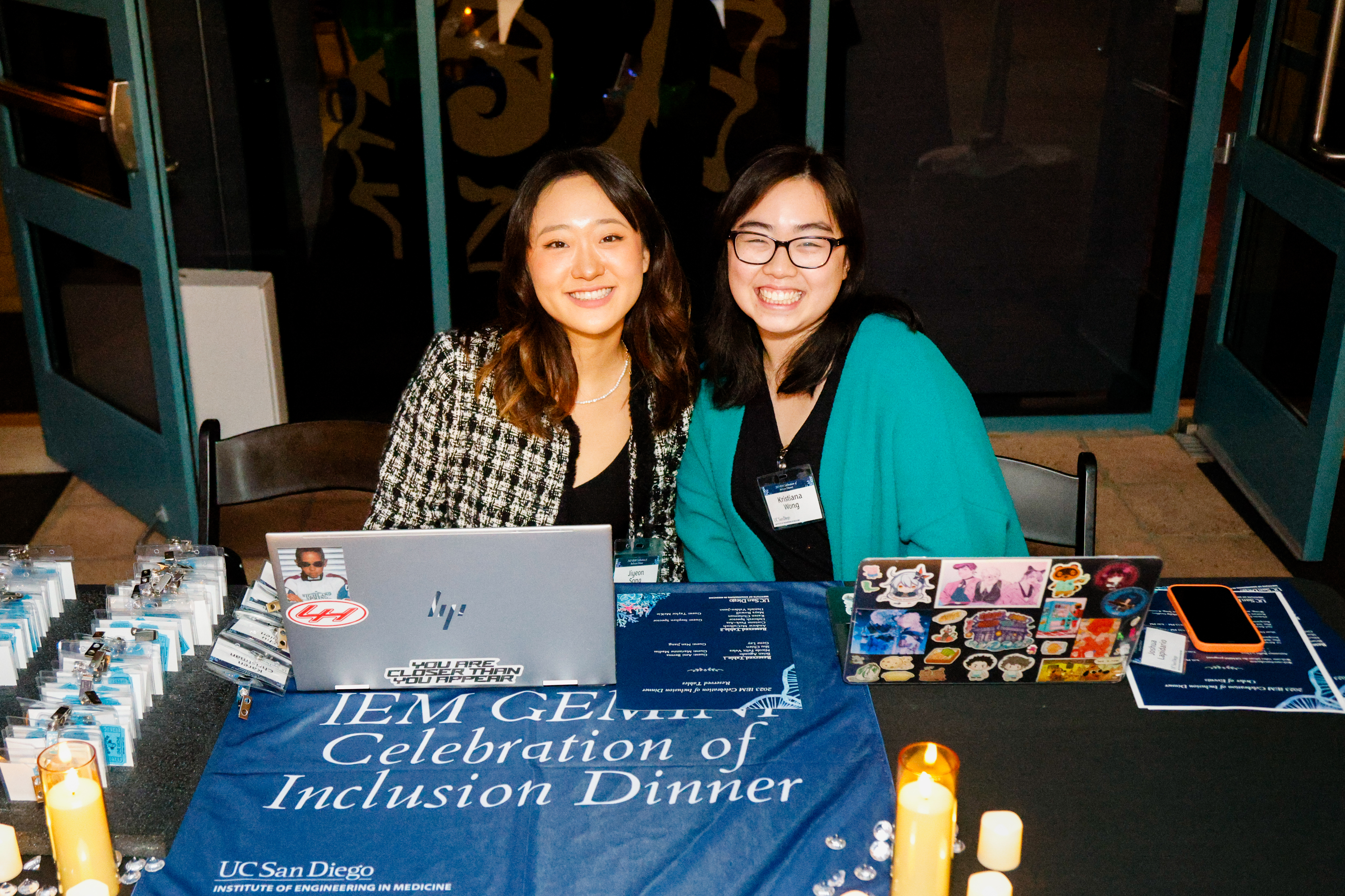 Jiyeon Song and Former IEM Social Media Assistant, Kristiana Wong, at the 2023 IEM GEMINI Celebration of Inclusion Dinner